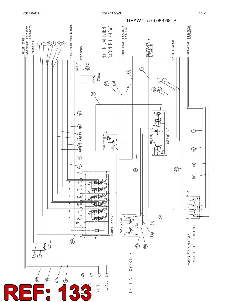 59189294 591 892 94 HOSE ASSY - Sandvik Technical Drawing