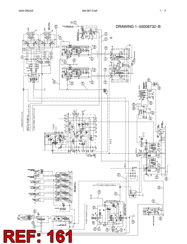 59189502 591 895 02 HOSE ASSY - Sandvik Technical Drawing