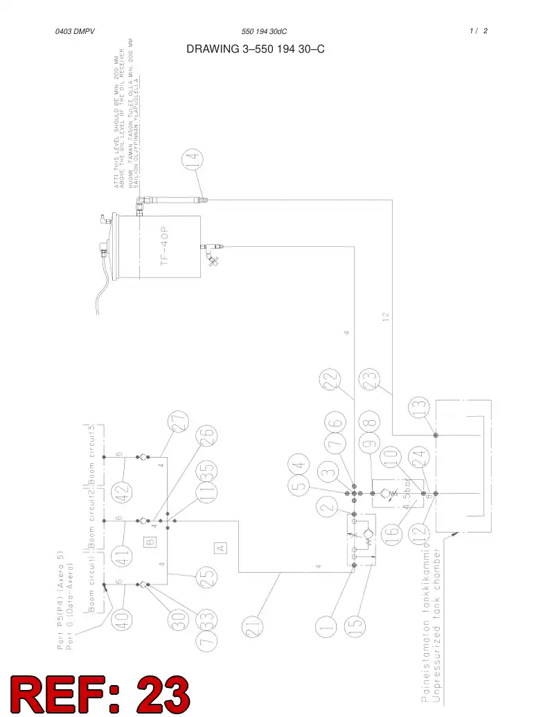 59190555 591 905 55 HOSE ASSY - Sandvik Technical Drawing