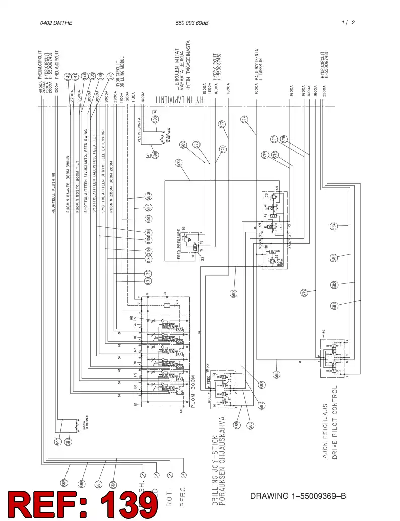 59190724 591 907 24 HOSE ASSY - Sandvik Technical Drawing