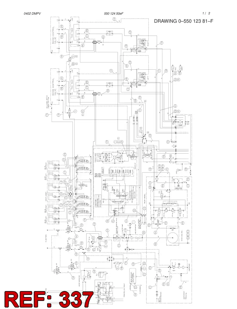59190945 591 909 45 HOSE ASSY - Sandvik Technical Drawing
