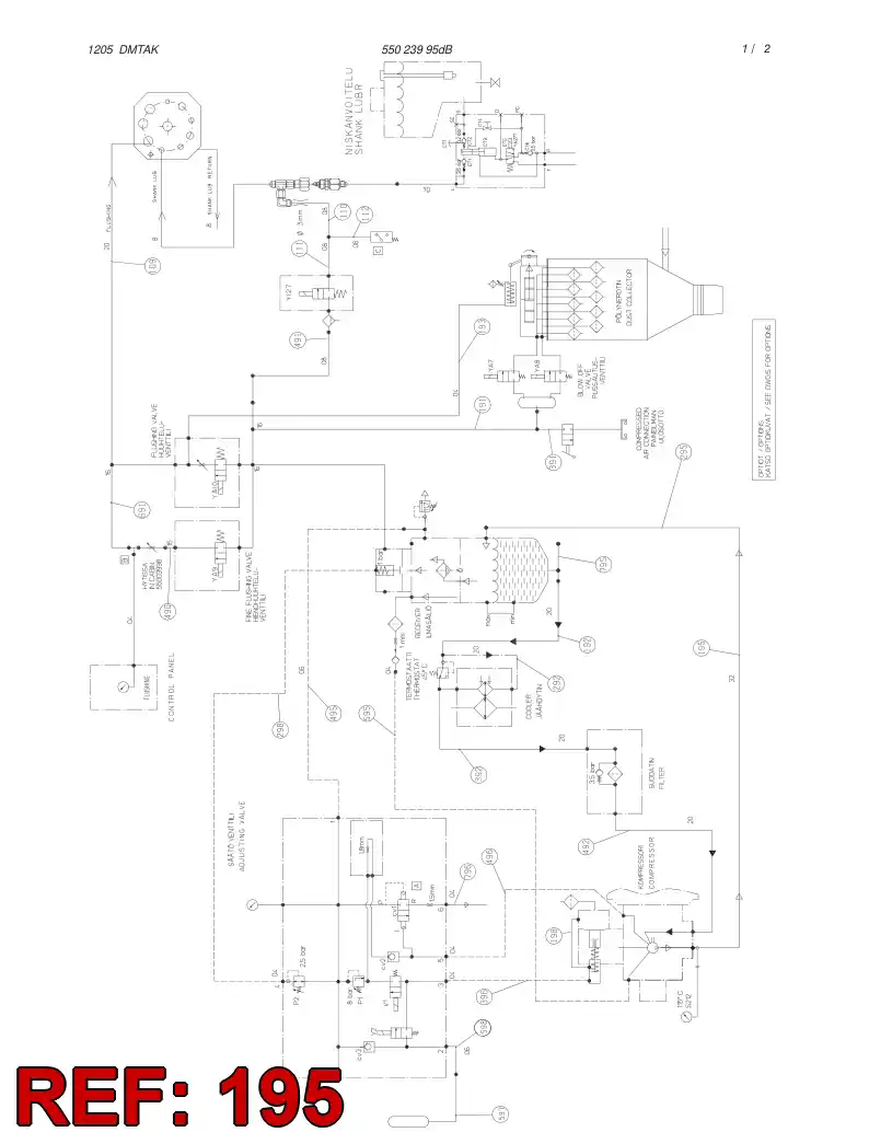 59191036 591 910 36 HYDRAULIC HOSE ASSEMBLY - Sandvik Technical Drawing