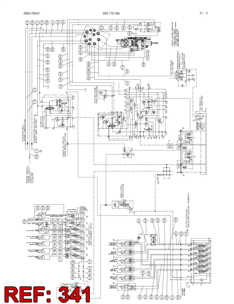 59191894 591 918 94 HYDRAULIC HOSE ASSEMBLY - Sandvik Technical Drawing