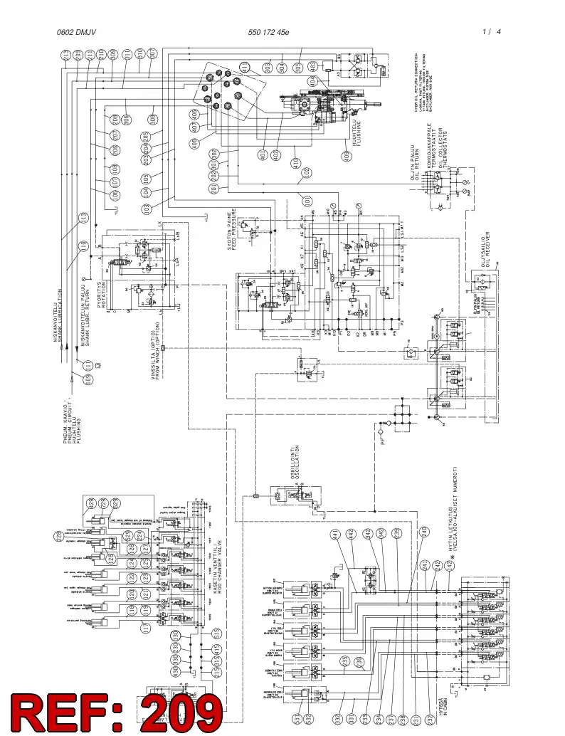 59192011 591 920 11 HYDRAULIC HOSE ASSEMBLY - Sandvik Technical Drawing