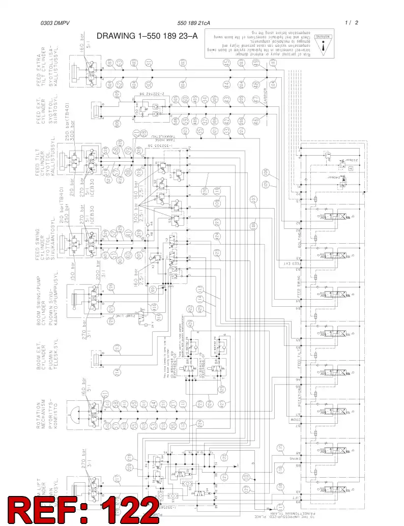 59193883 591 938 83 HOSE ASSY - Sandvik Technical Drawing