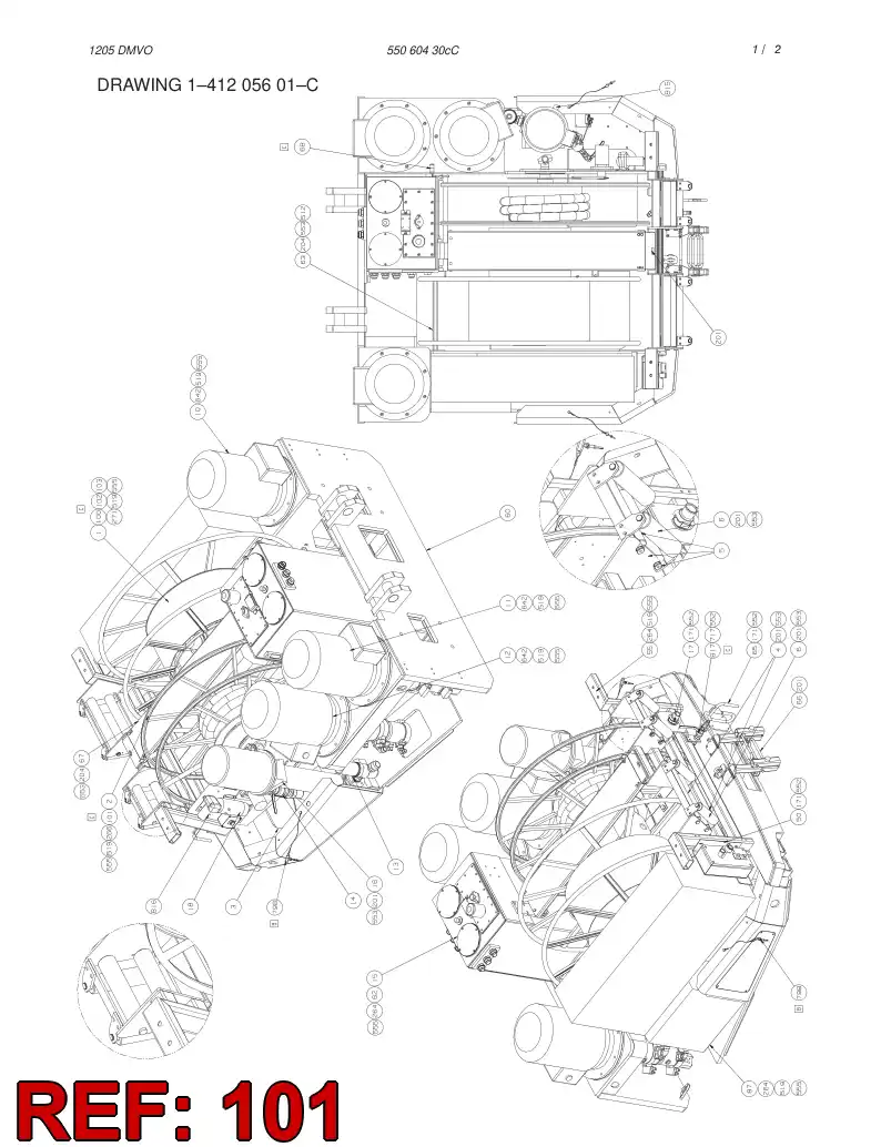 59193896 591 938 96 HOSE ASSY - Sandvik Technical Drawing