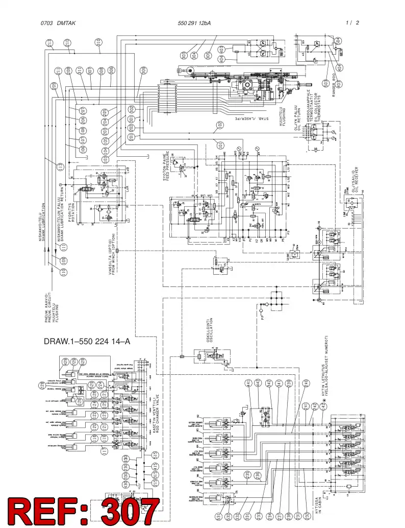 59194780 591 947 80 HOSE ASSY - Sandvik Technical Drawing