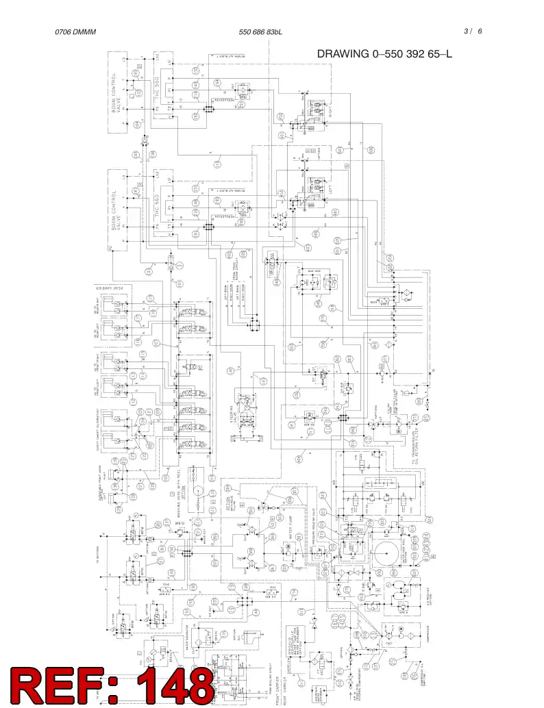 59195352 591 953 52 HYDRAULIC HOSE ASSEMBLY - Sandvik Technical Drawing