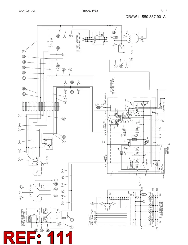 59196067 591 960 67 HOSE ASSY - Sandvik Technical Drawing