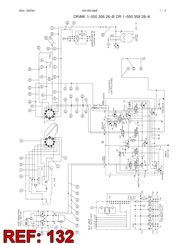 59196171 591 961 71 HOSE ASSY - Sandvik Technical Drawing