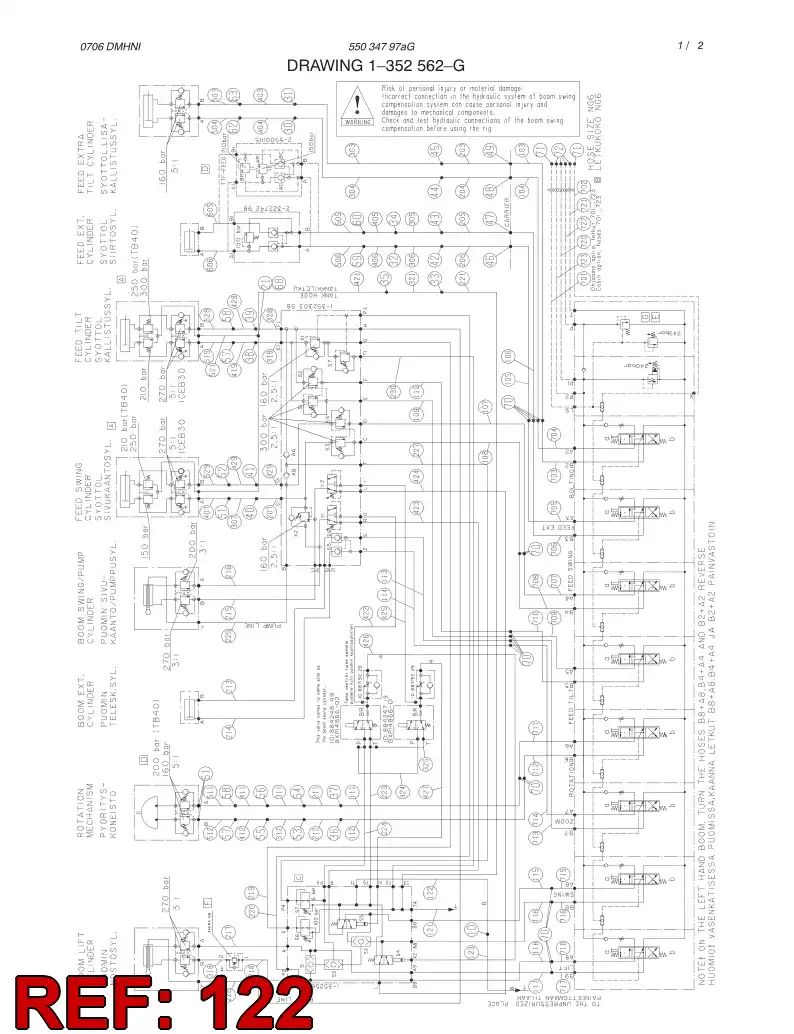 59196535 591 965 35 HOSE ASSY - Sandvik Technical Drawing