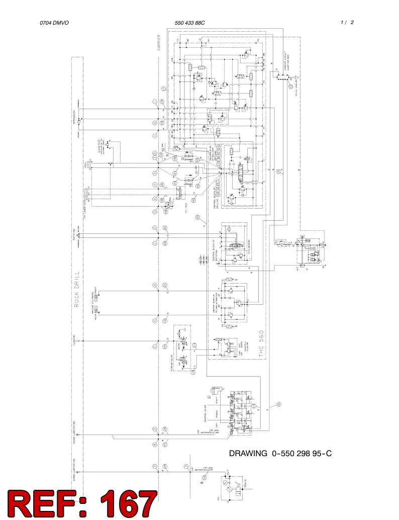 59197822 591 978 22 HYDRAULIC HOSE ASSEMBLY - Sandvik Technical Drawing