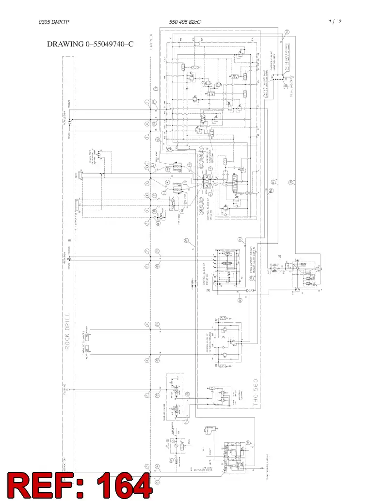 59199694 591 996 94 HYDRAULIC HOSE ASSEMBLY - Sandvik Technical Drawing
