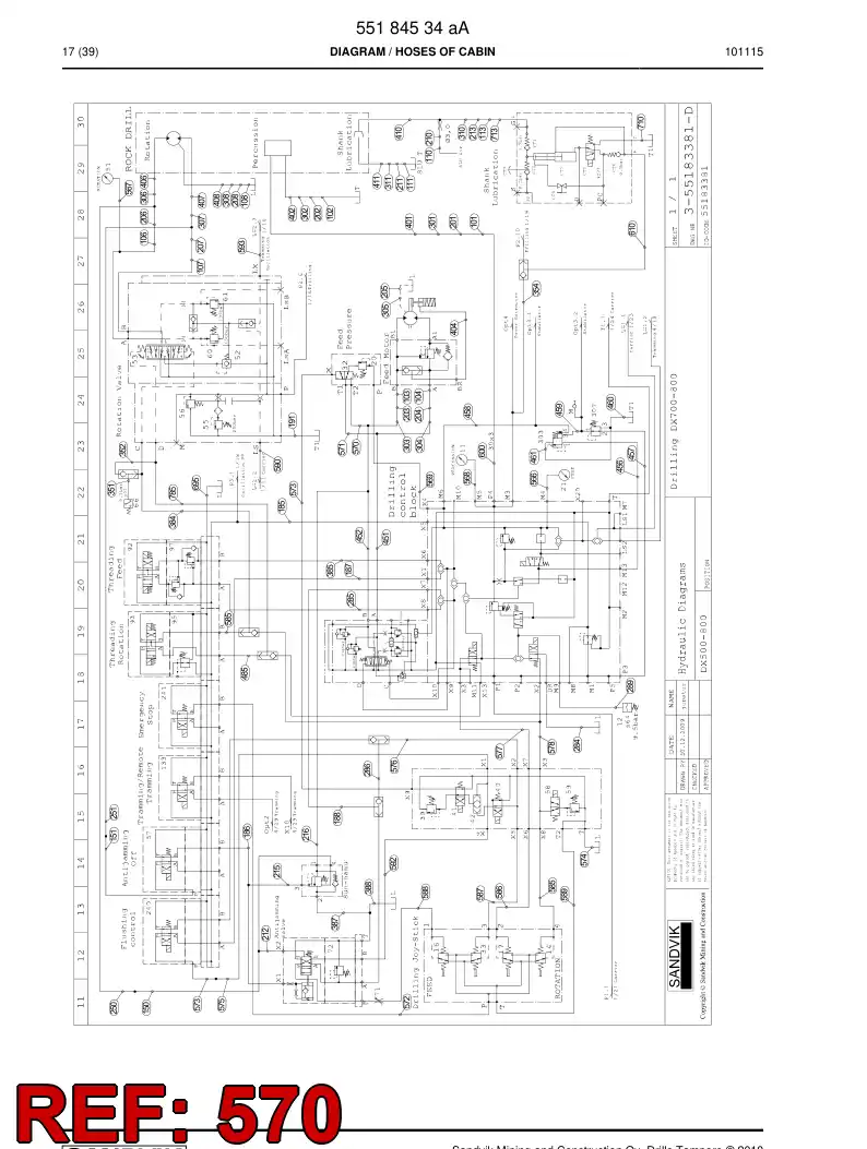 592 004 15 Hose Assembly, Hydraulic - drawing