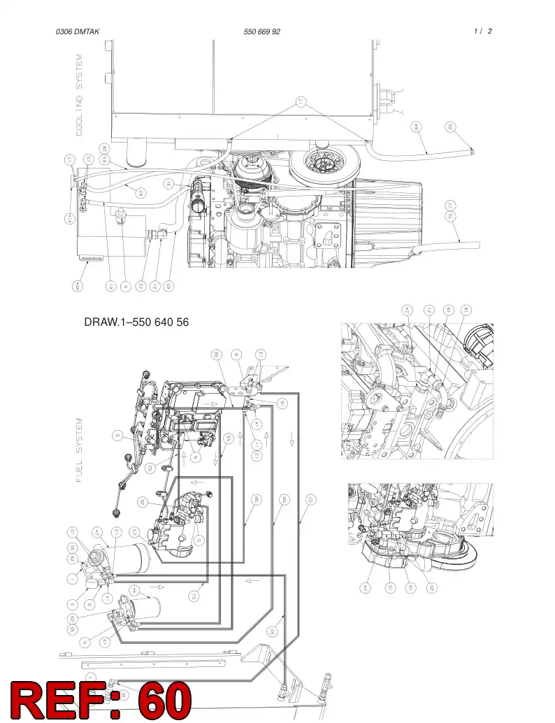 59200418 592 004 18 HOSE ASSY - Sandvik Technical Drawing