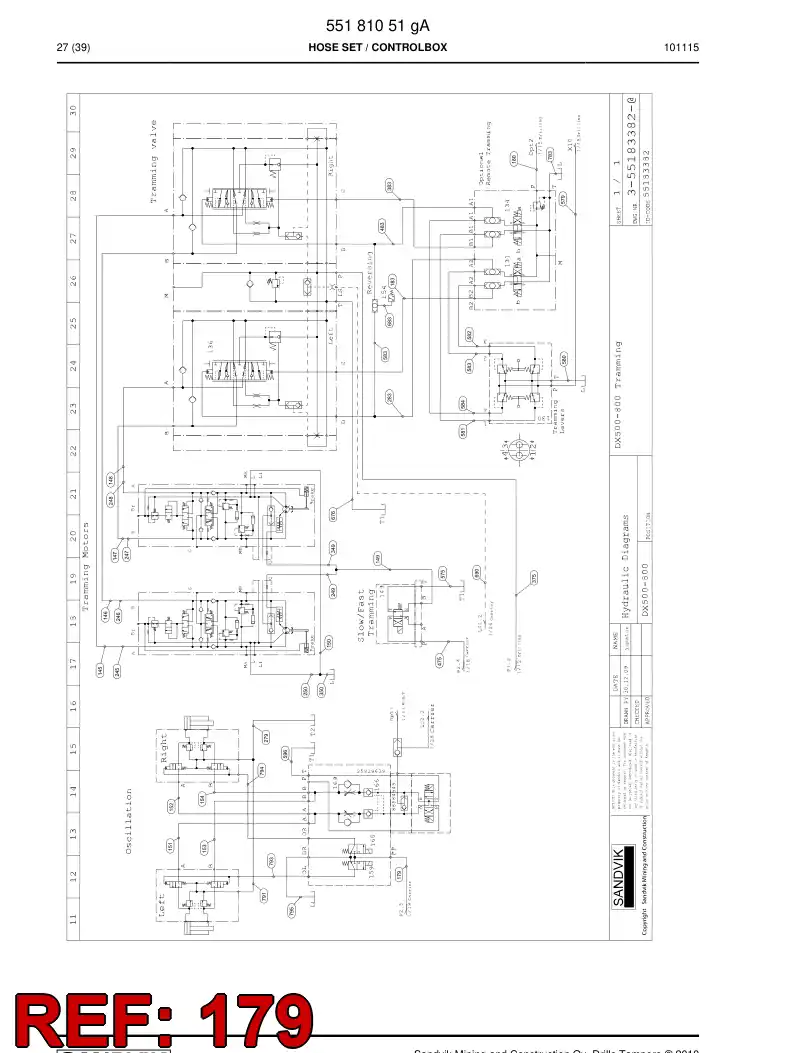 592 006 41 Hose Assembly, Hydraulic - drawing