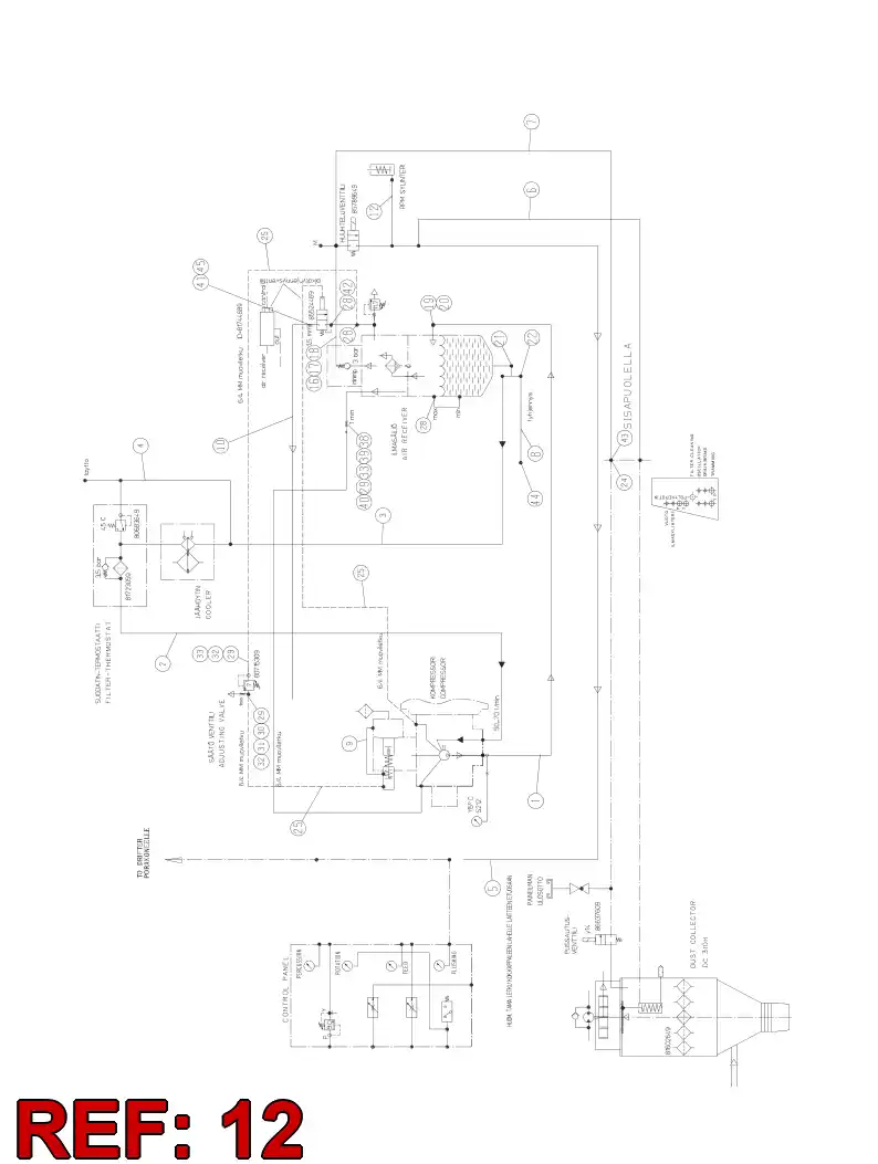 59200694 592 006 94 HOSE ASSY - Sandvik Technical Drawing