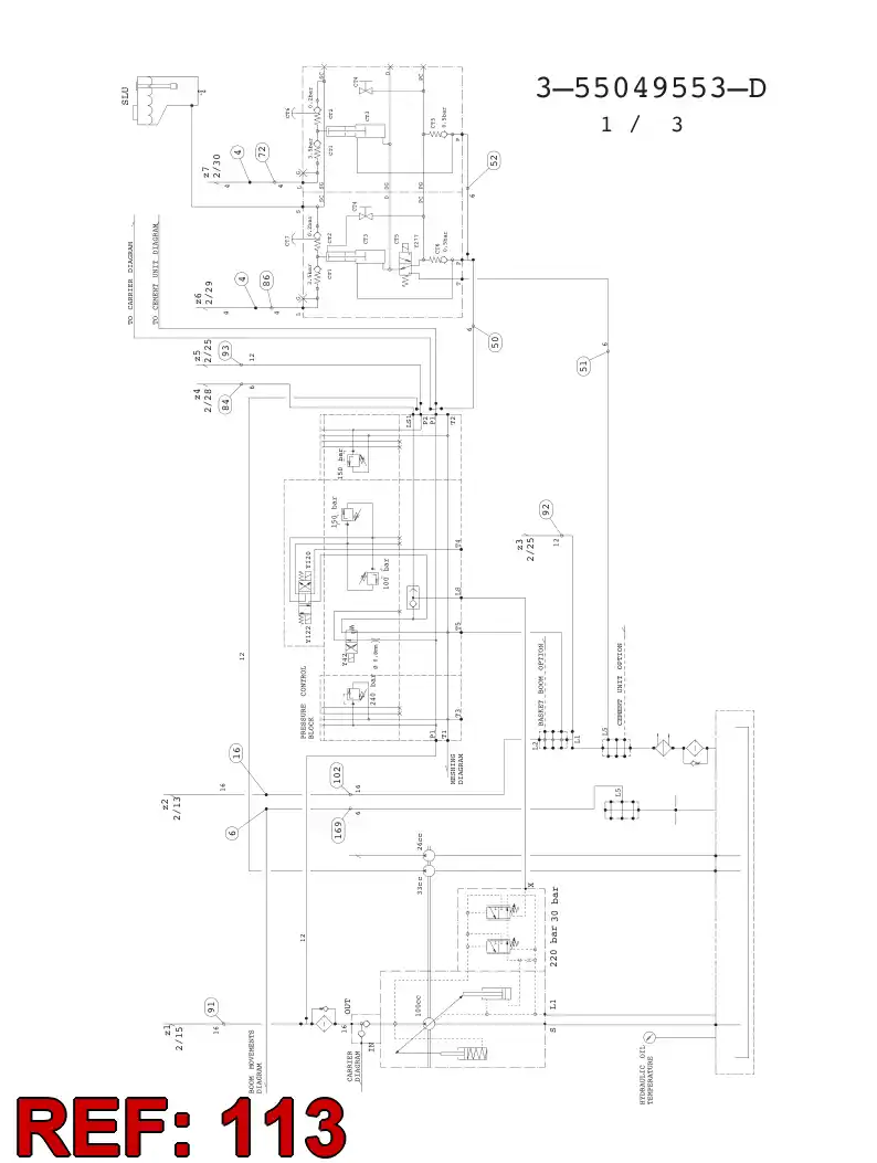 59200728 592 007 28 HYDRAULIC HOSE ASSEMBLY - Sandvik Technical Drawing