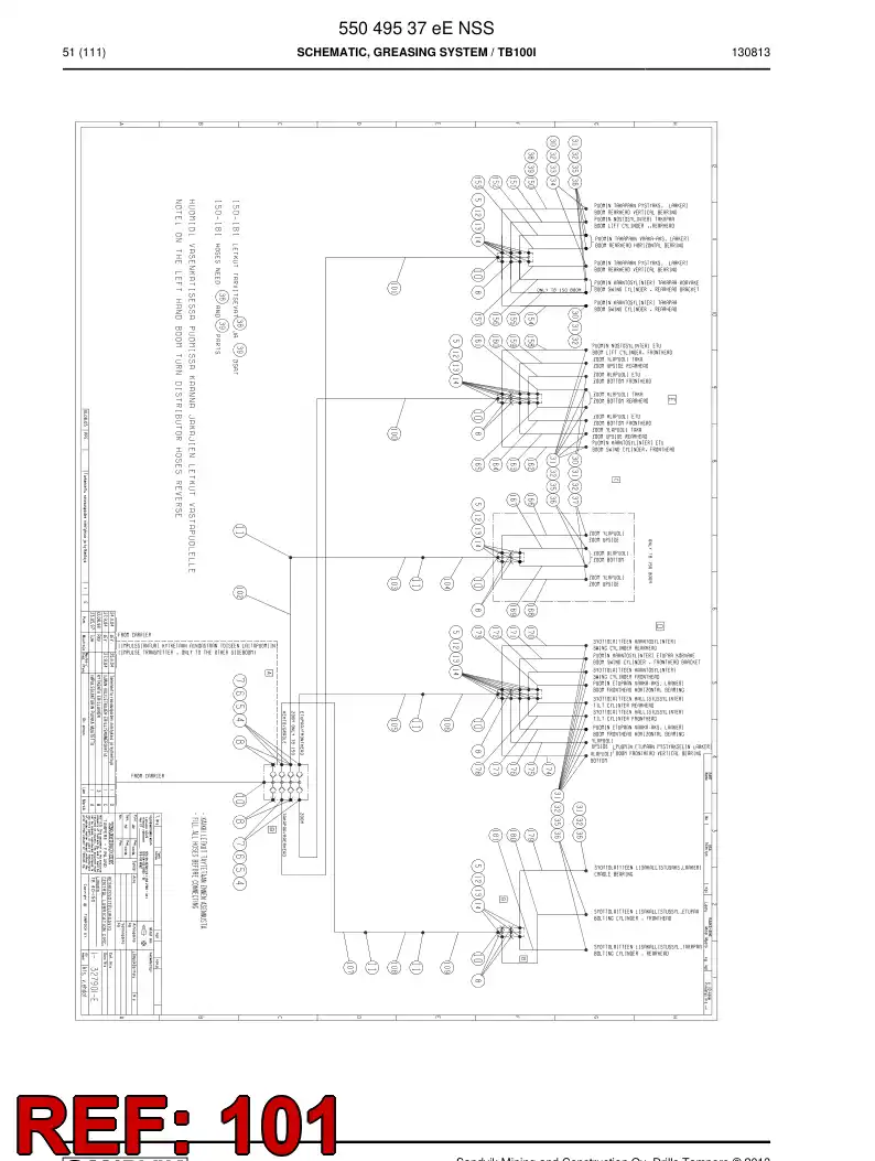 59200763 592 007 63 Hose Assembly - Sandvik Technical Drawing