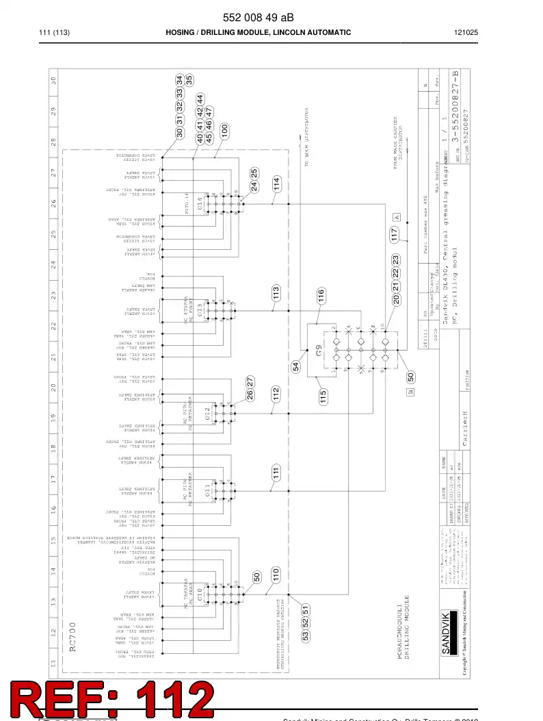 59200767 592 007 67 Hose Assembly - Sandvik Technical Drawing