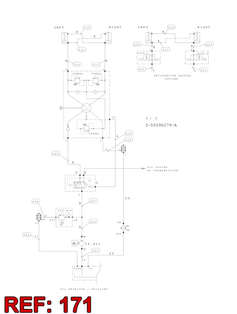 59200784 592 007 84 HYDRAULIC HOSE ASSEMBLY - Sandvik Technical Drawing