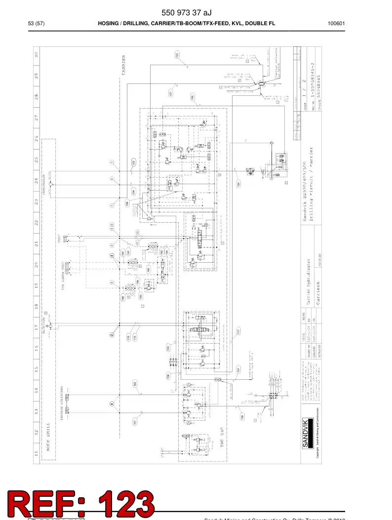 592 008 07 Hose Assembly, Hydraulic - drawing