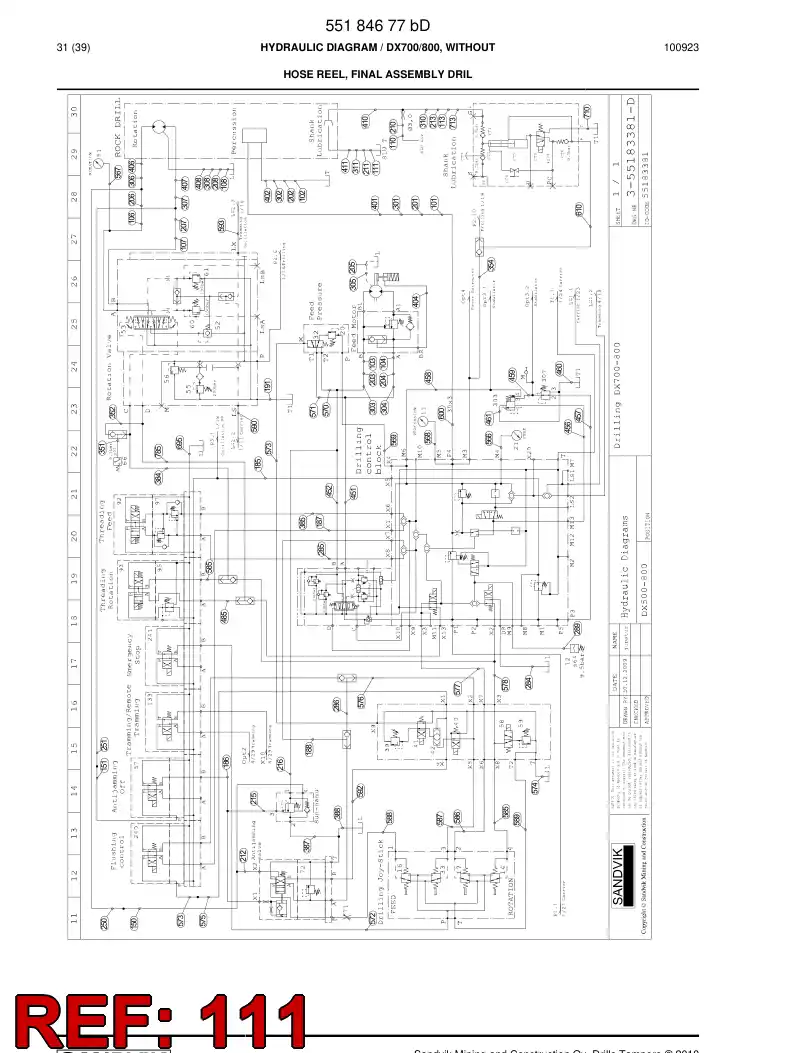 592 008 41 Hose Assembly, Hydraulic - drawing