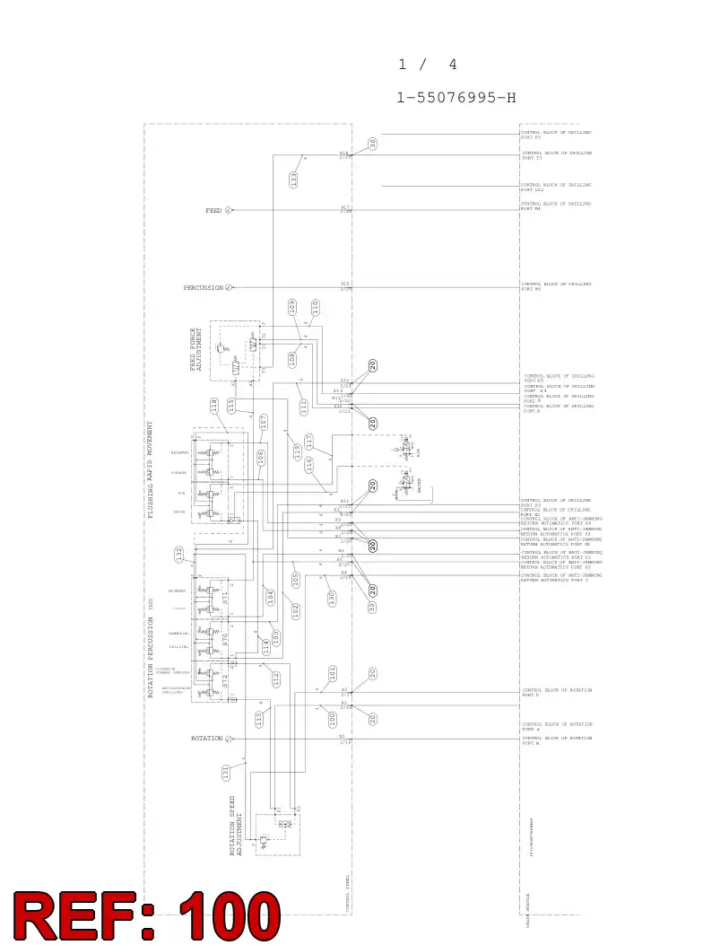 59200846 592 008 46 HYDRAULIC HOSE ASSEMBLY - Sandvik Technical Drawing