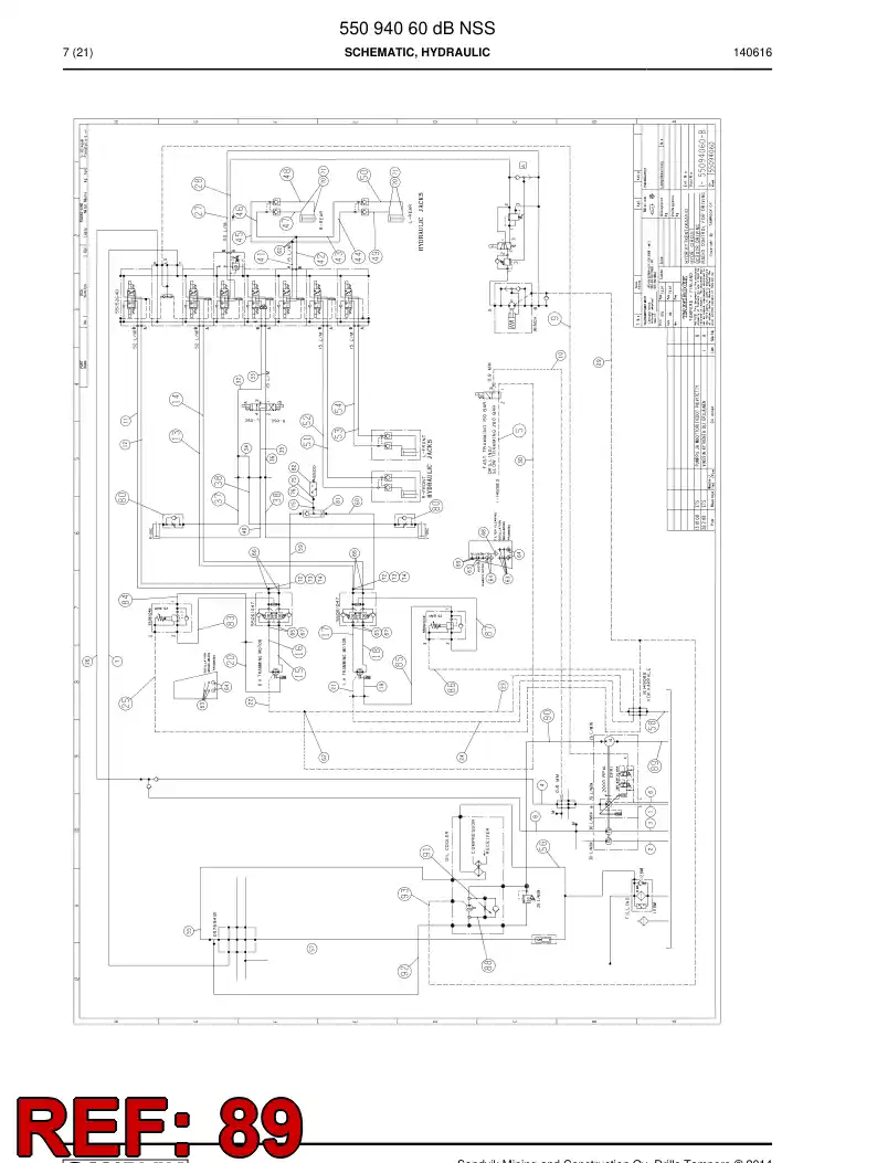 59200847 592 008 47 Hose Assembly, Hydraulic - Sandvik Technical Drawing