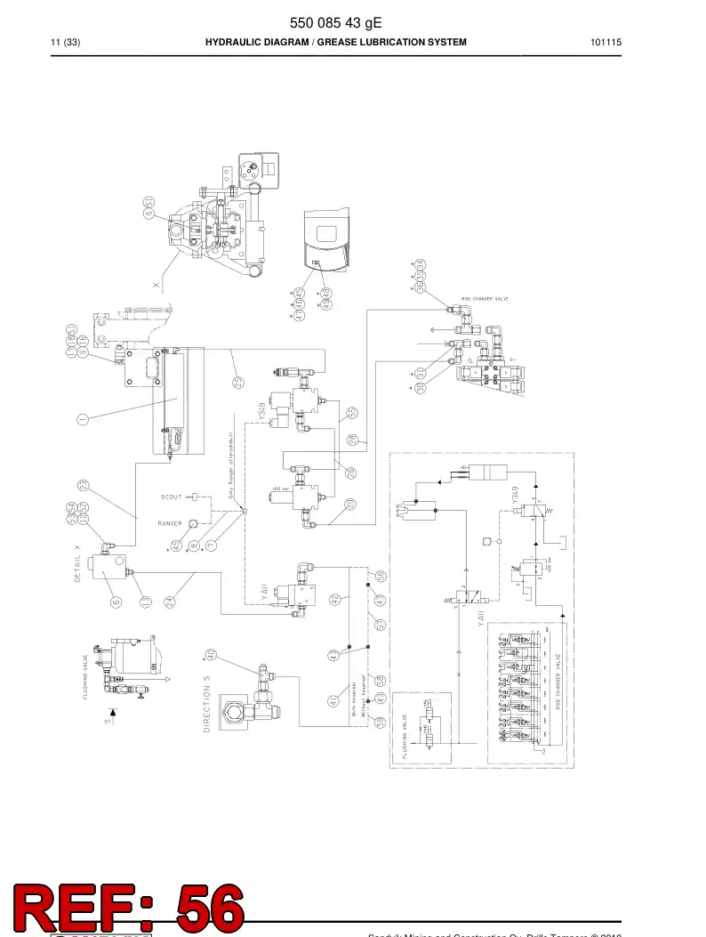 592 008 93 Hose Assembly, Hydraulic - drawing