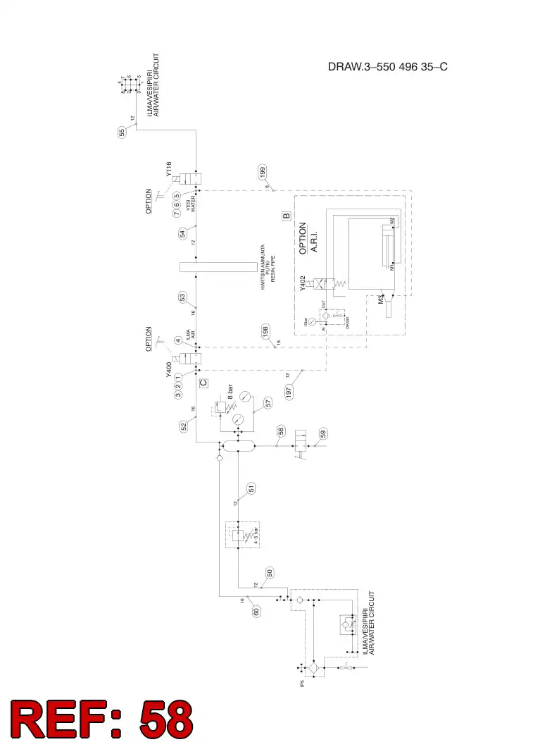 59200924 592 009 24 HYDRAULIC HOSE ASSEMBLY - Sandvik Technical Drawing
