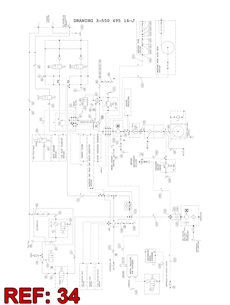 59200942 592 009 42 HYDRAULIC HOSE ASSEMBLY - Sandvik Technical Drawing