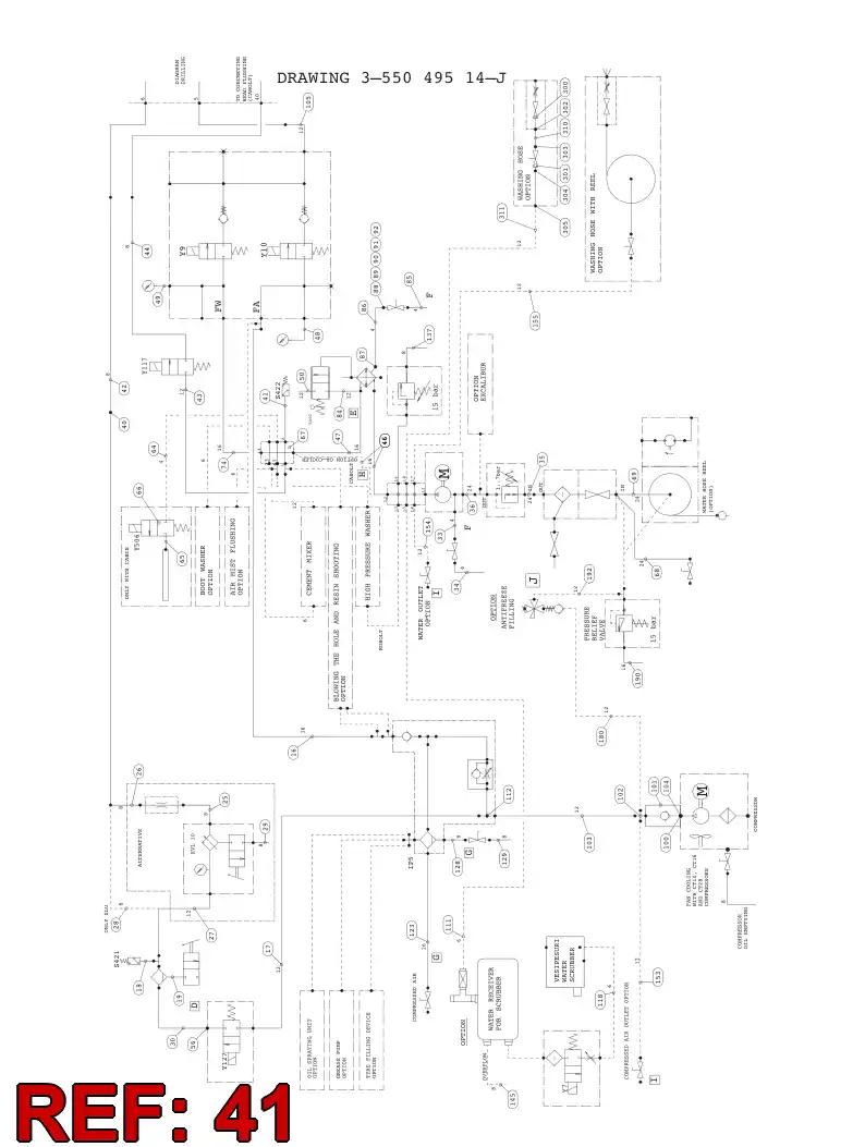 59200972 592 009 72 HYDRAULIC HOSE ASSEMBLY - Sandvik Technical Drawing
