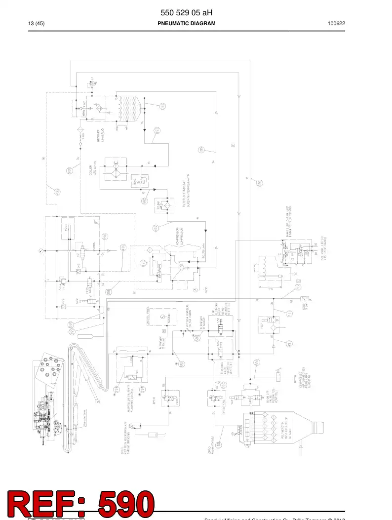 592 010 37 Hose Assembly, Hydraulic - drawing