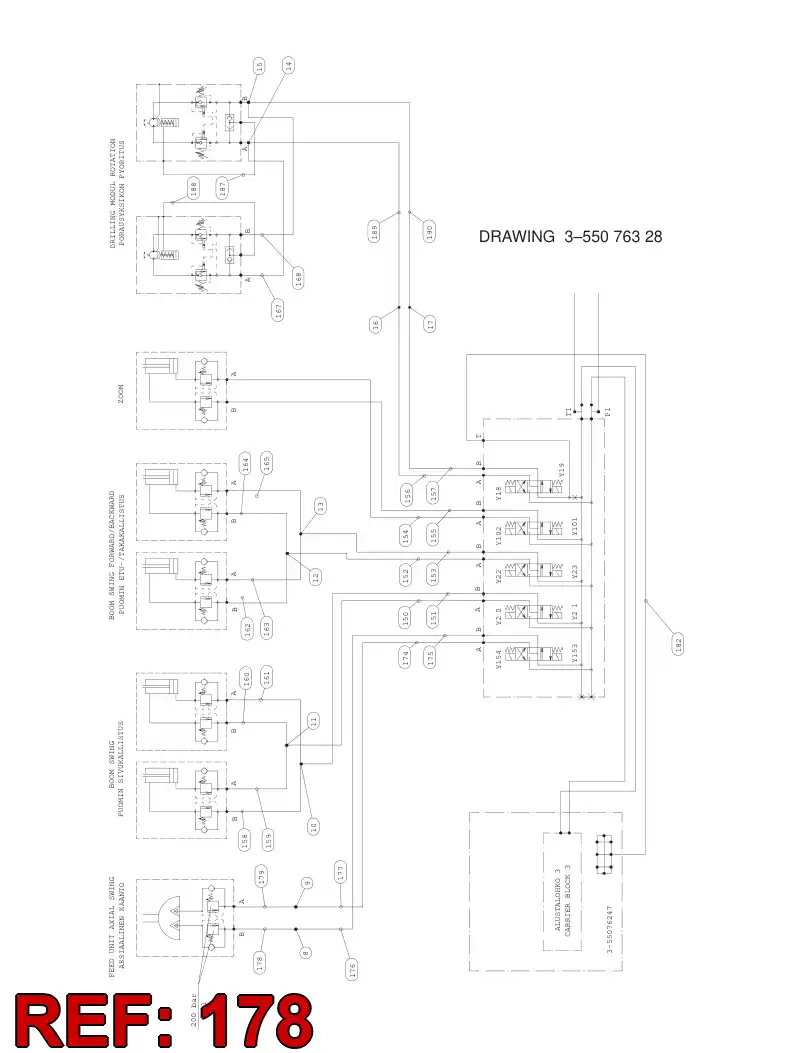 59201092 592 010 92 HYDRAULIC HOSE ASSEMBLY - Sandvik Technical Drawing