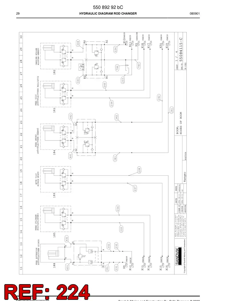 592 011 63a HOSE ASSY - drawing