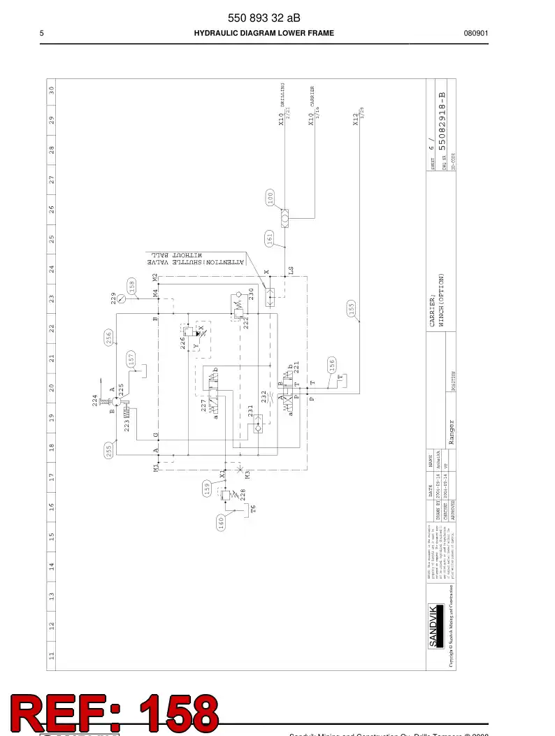 592 012 11 Hose Assembly, Hydraulic - drawing