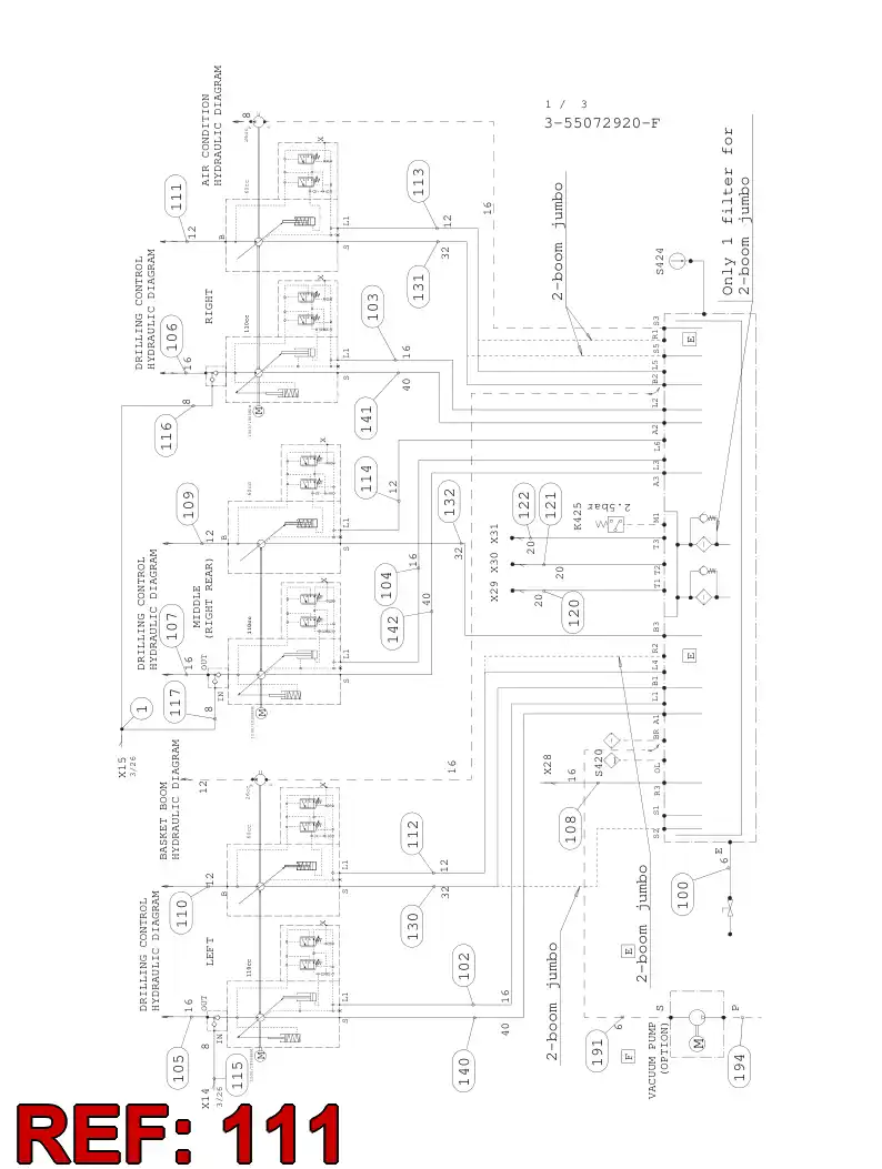 59201214 592 012 14 HYDRAULIC HOSE ASSEMBLY - Sandvik Technical Drawing