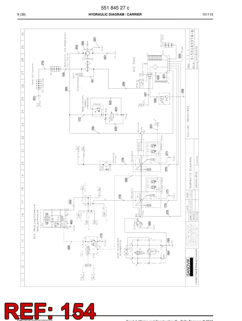 59201219 592 012 19 HYDR.HOSE ASSEMBLY - Sandvik Technical Drawing