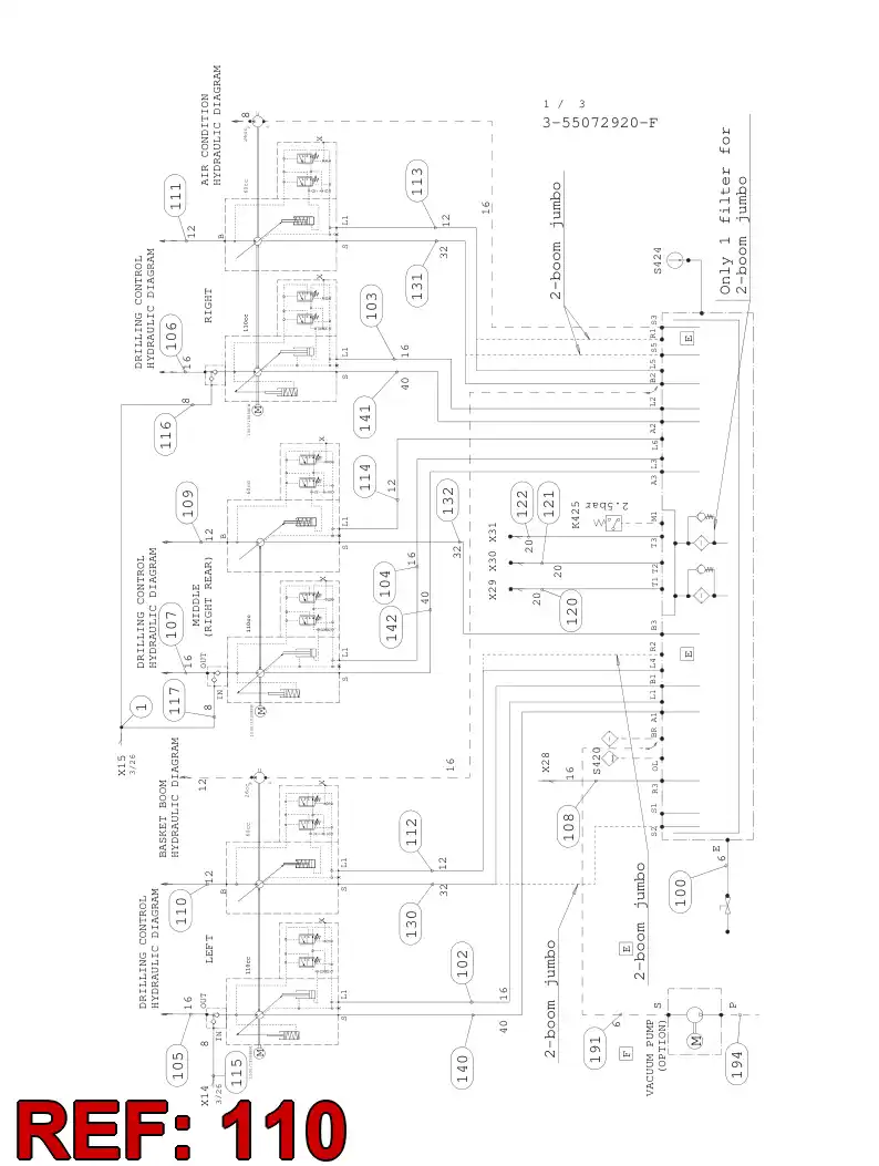 59201220 592 012 20 HYDRAULIC HOSE ASSEMBLY - Sandvik Technical Drawing