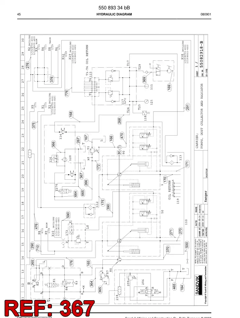 592 012 39 Hose Assembly, Hydraulic - drawing