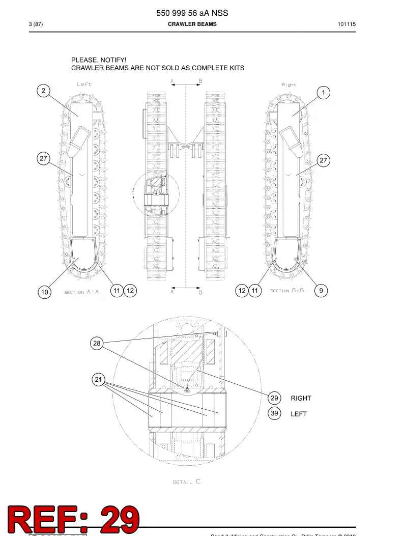 59201247 592 012 47 HOSE ASSY - Sandvik Technical Drawing