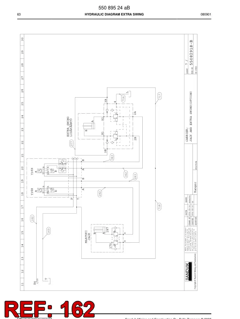 592 012 53 Hose Assembly, Hydraulic - drawing