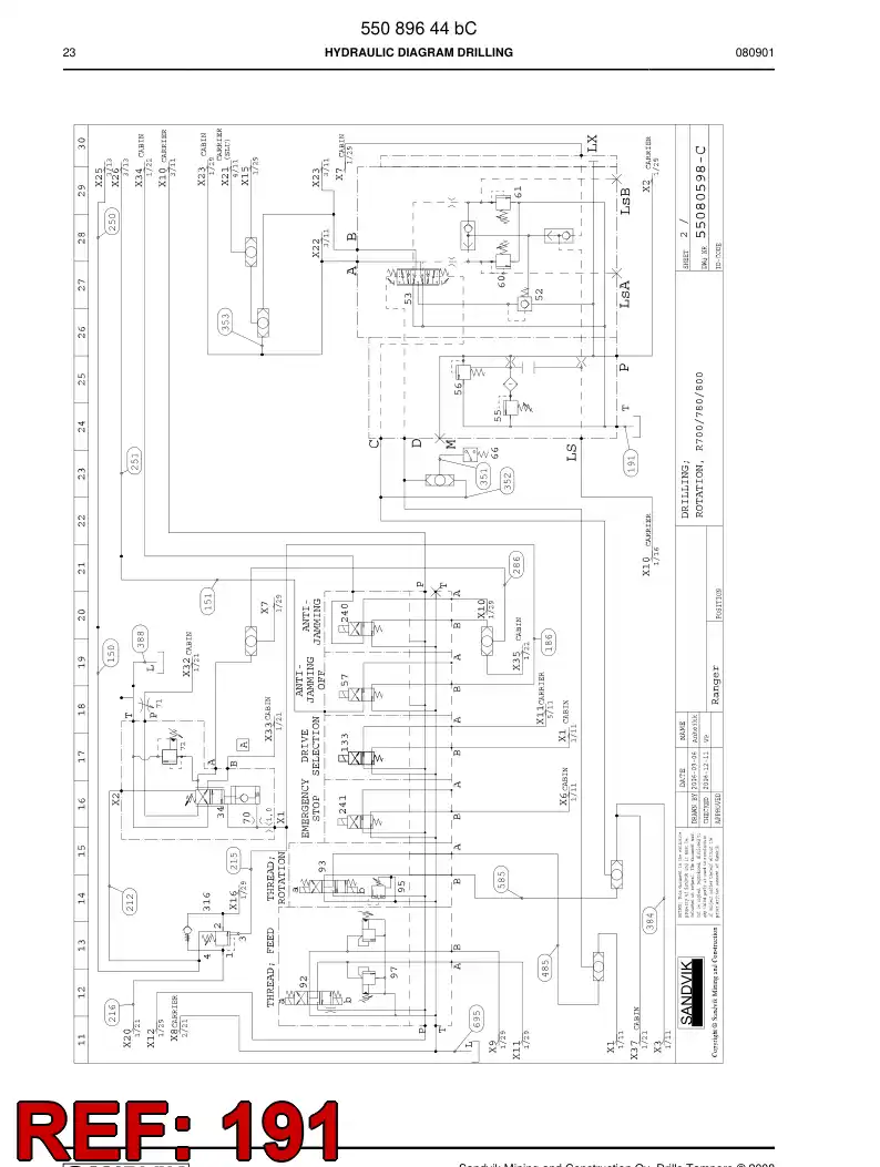 592 012 77 Hose Assembly, Hydraulic - drawing