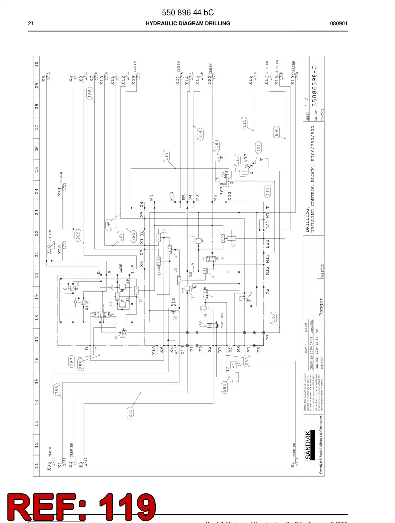 592 012 87 Hose Assembly, Hydraulic - drawing