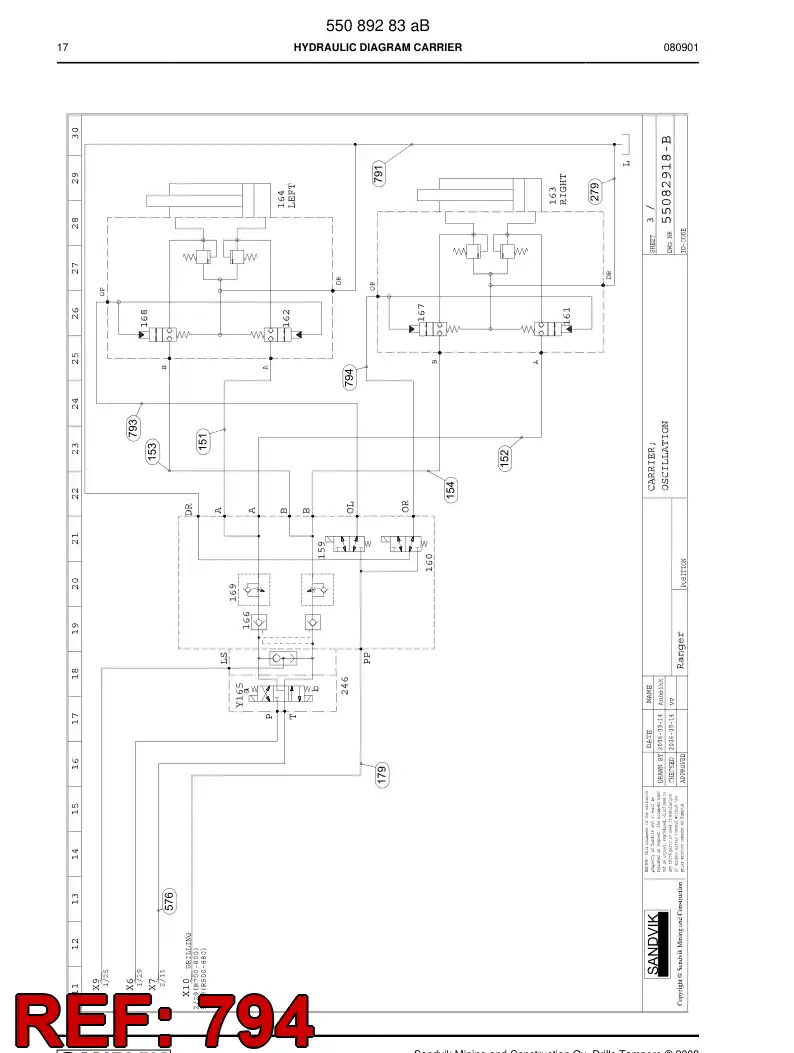 592 012 91a Hose Assembly, Hydraulic - drawing