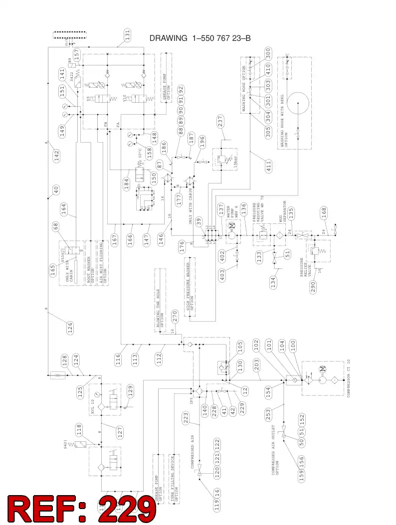 59201308 592 013 08 HYDRAULIC HOSE ASSEMBLY - Sandvik Technical Drawing