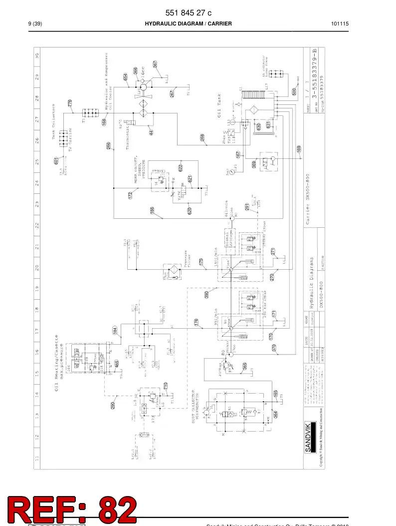 592 013 53 Hose Assembly, Hydraulic - drawing