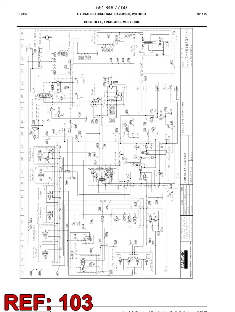 592 013 77 Hose Assembly, Hydraulic - drawing