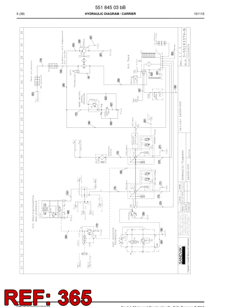 592 014 41 Hose Assembly, Hydraulic - drawing